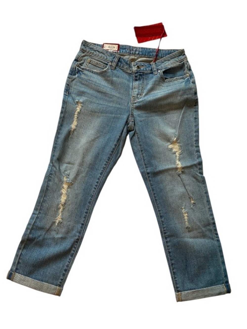 NEW - SZ 4 Jennifer Lopez mid rise capri, stretch, Jennifer Lopez jeans